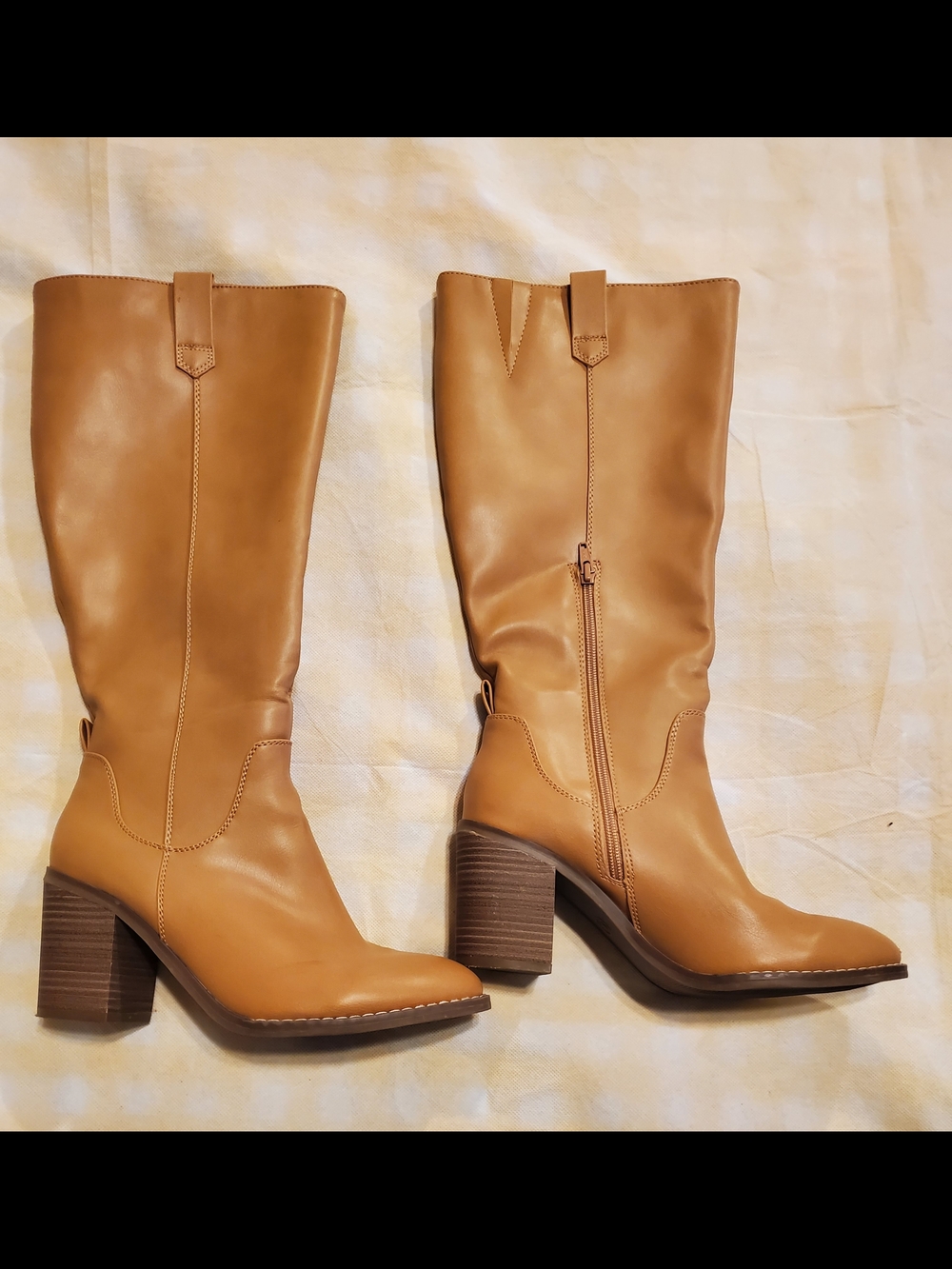 Universal Thread Tan Mid-Calf Block Heel Boots - Picture 8 of 8